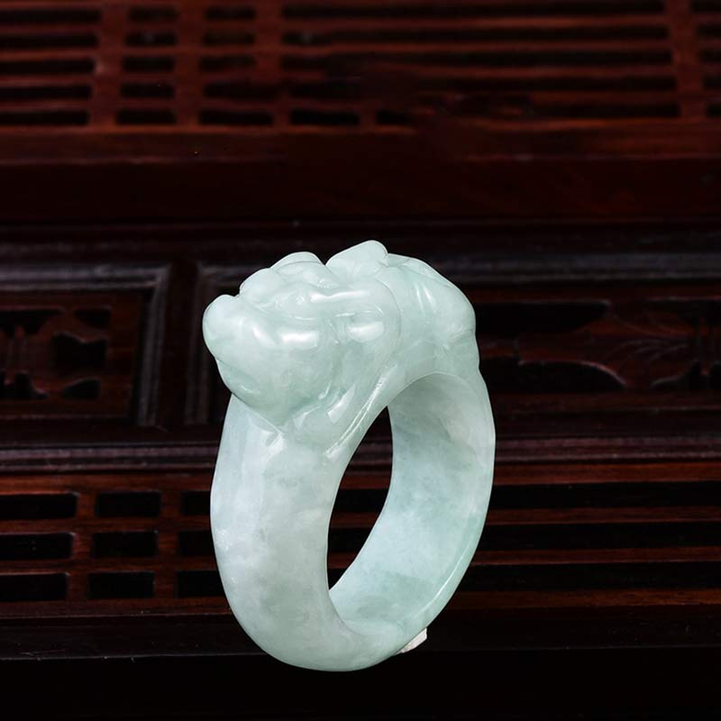 KarmaRipple's Fengshui Wealth Jade PiXiu Fortune Ring p1