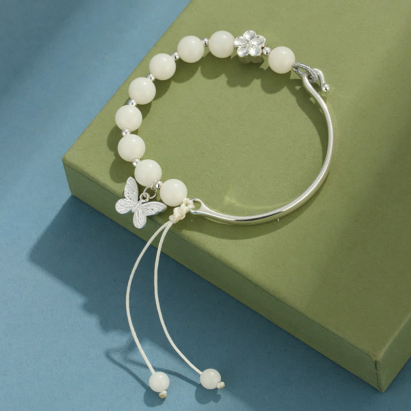 KarmaRipple's Bodhi Seed Butterfly Lotus Fortune Wealth Bracelet Bangle p17