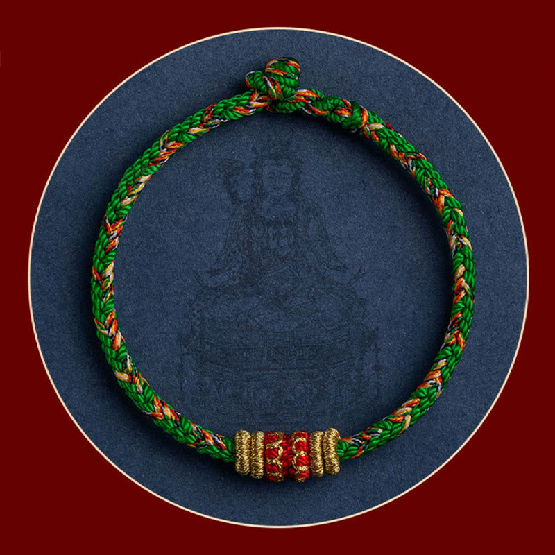 KarmaRipple's Tibet Handmade Chinese Zodiac Natal Buddha Fortune Strength Woven String Bracelet p19