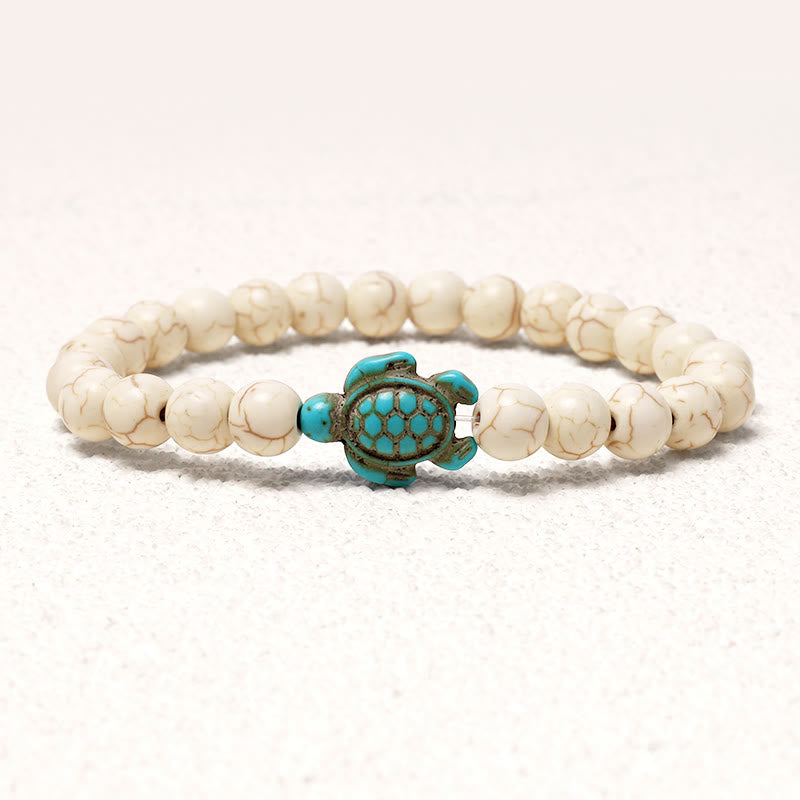 KarmaRipple's Authentic Stone Sea Turtle Turquoise Blessing Bracelet p4