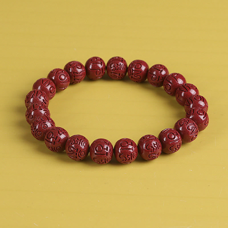KarmaRipple's Authentic Double PiXiu Cinnabar Om Mani Padme Hum Wealth Fortune Bead Bracelet p7