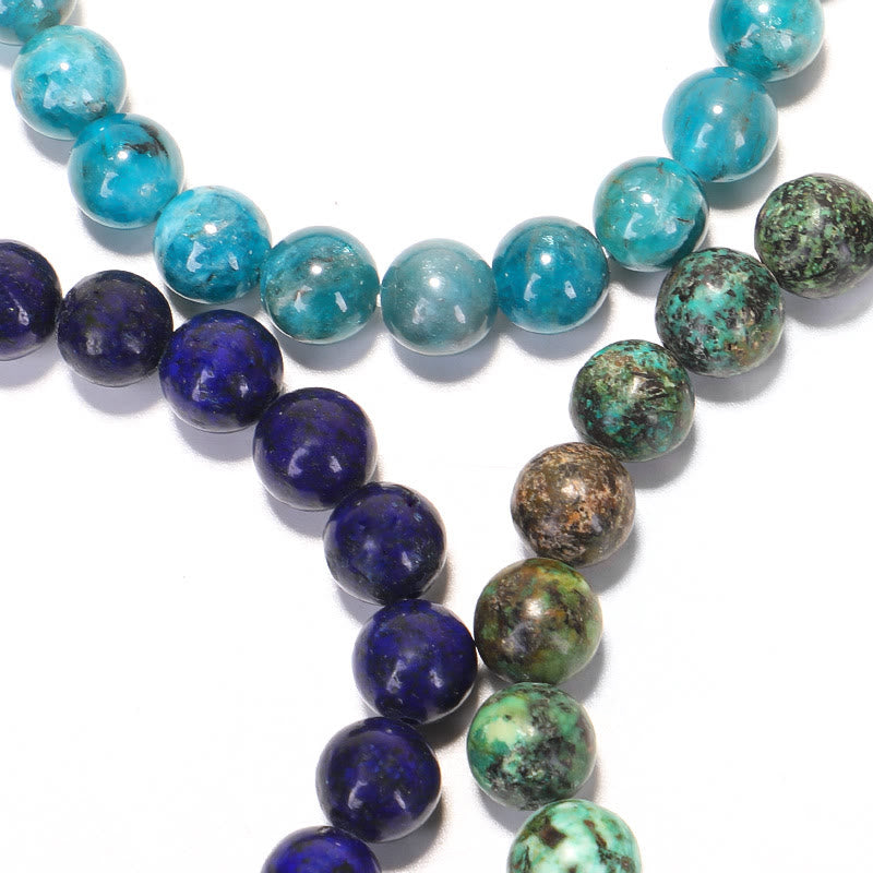 KarmaRipple's Authentic Lazurite Pietersite Unakite Om Mani Padme Hum Bead Positive Bracelet p11