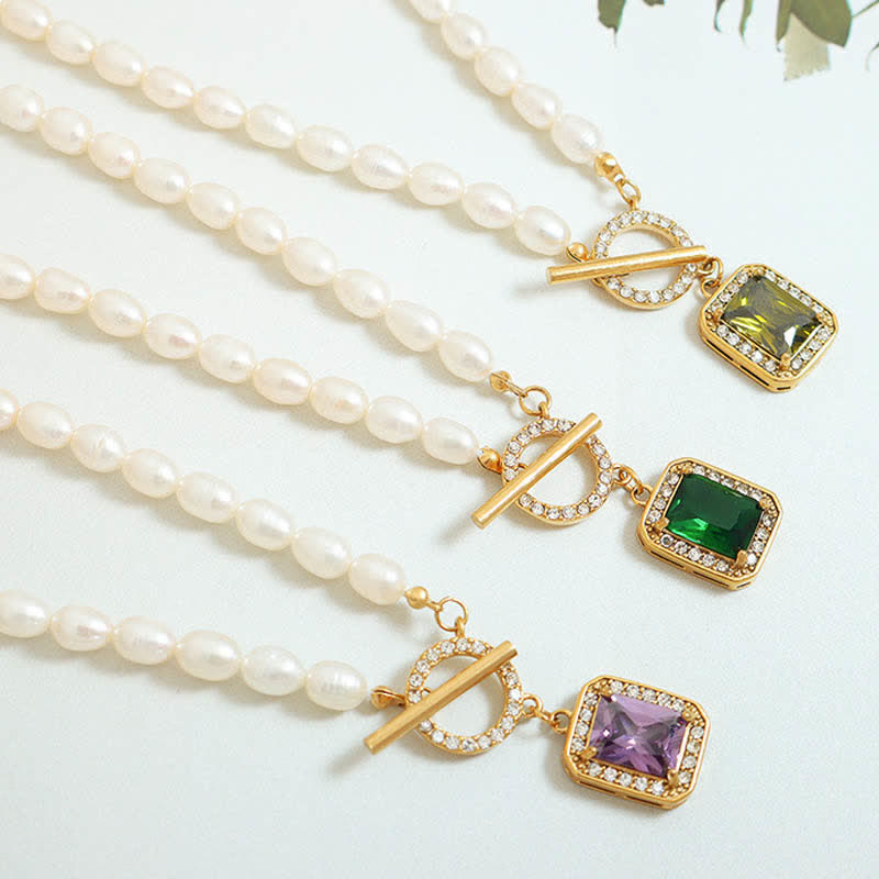 KarmaRipple's Pearl Zircon Wealth Talisman Pendant Necklace p6