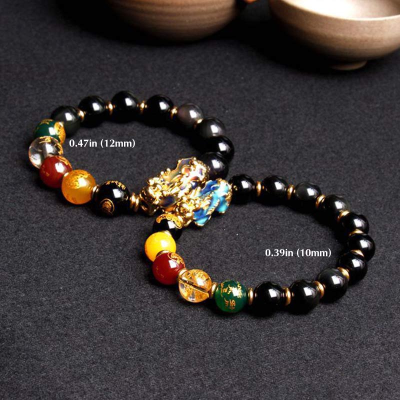 KarmaRipple's Color-Changing Pixiu Obsidian Wealth Bracelet p4