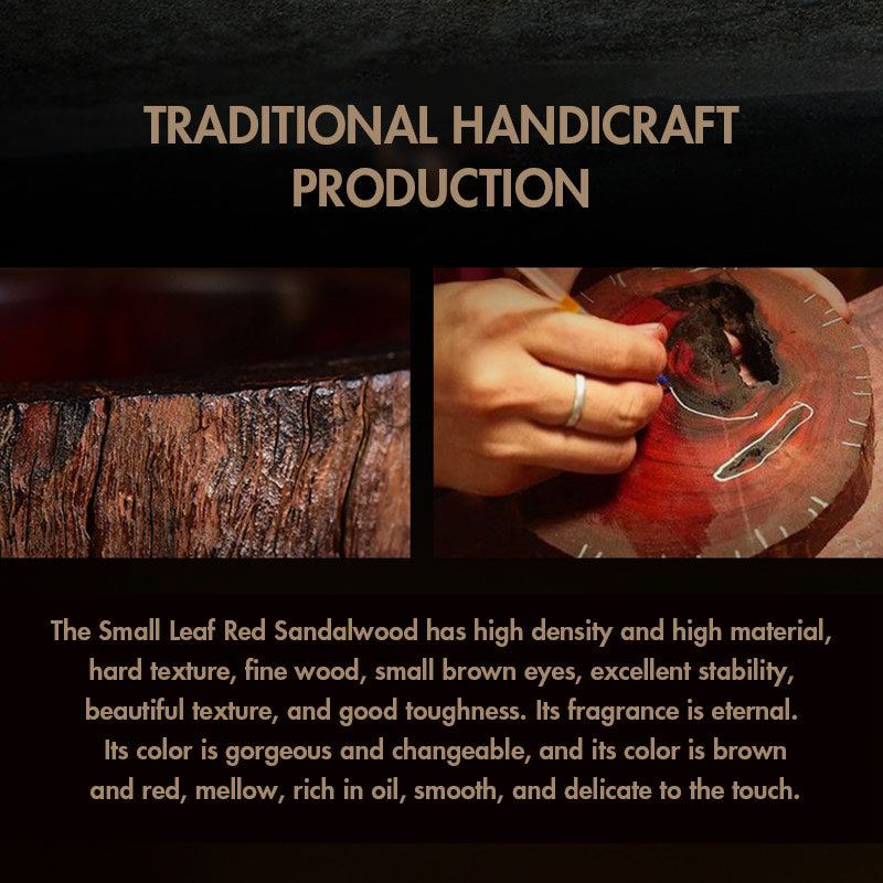 KarmaRipple's Small Leaf Red Sandalwood Gourd Jade Calm Relaxation Bracelet p13