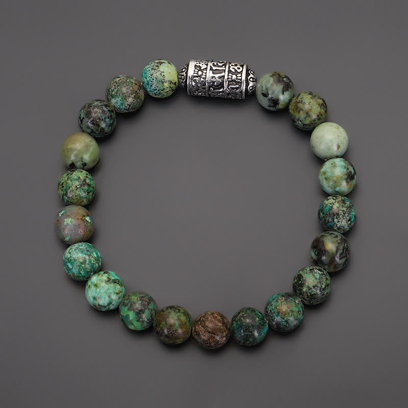KarmaRipple's Authentic Lazurite Pietersite Unakite Om Mani Padme Hum Bead Positive Bracelet p3