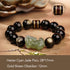 Gold Sheen Obsidian Cyan Jade Pixiu-12mm(Men)