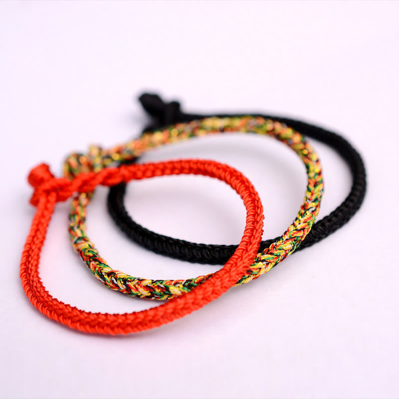 KarmaRipple's Tibetan Handmade Eight Thread Peace Weave Protection Woven String Bracelet p8