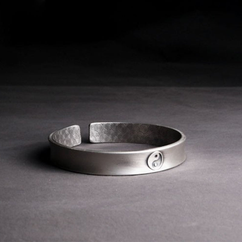 KarmaRipple's 999 Sterling Silver Yin Yang Auspicious Clouds Balance Balance Bracelet p8