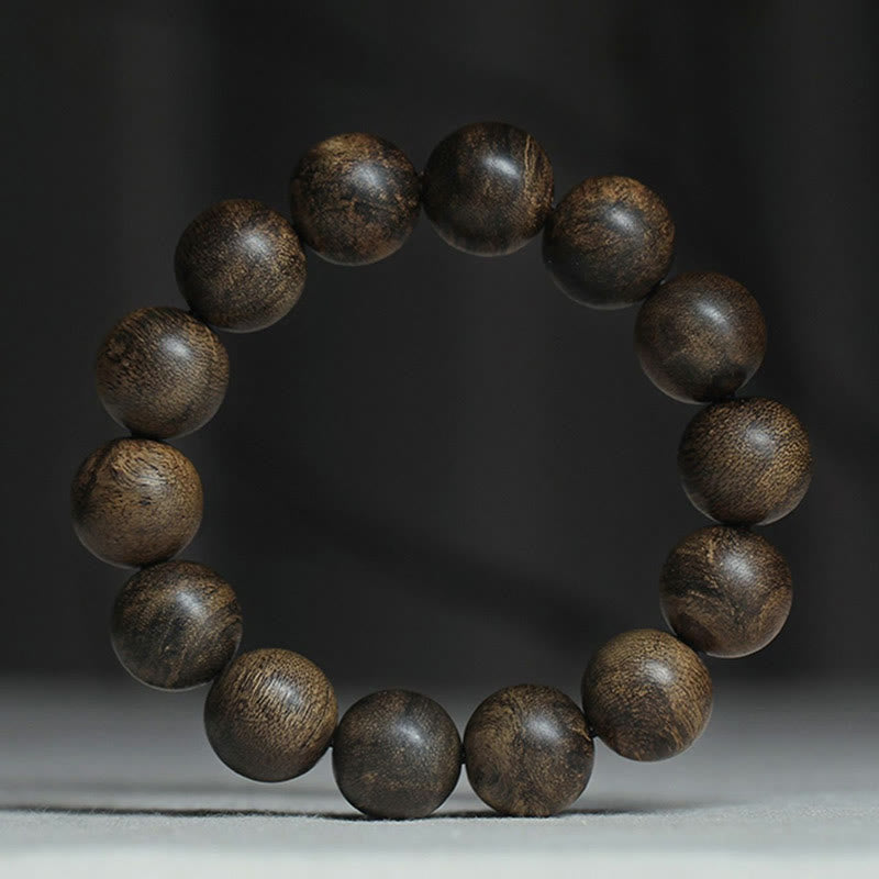 KarmaRipple's Nine Points Sinking Water Vietnam Hoi An Agarwood Peace Strength Bracelet p24
