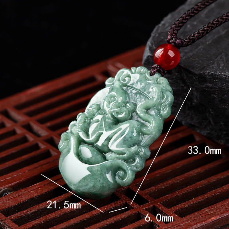 KarmaRipple's Authentic Jade 12 Chinese Zodiac Prosperity Pendant Necklace p23