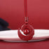 Wine Red Rope / Plain Bead / High Content Cinnabar