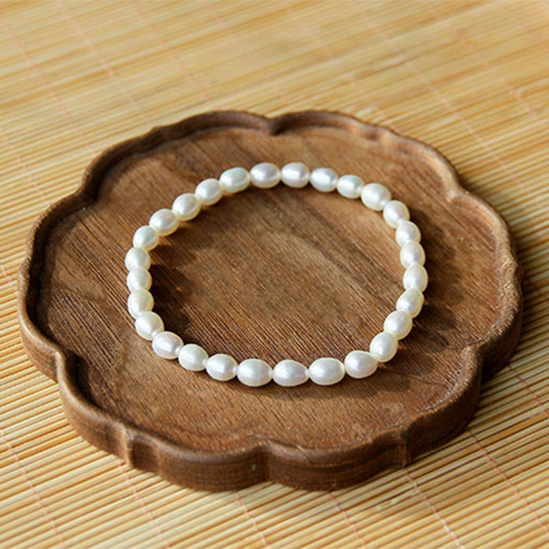 KarmaRipple's Authentic Pearl Balancing Beaded Bracelet p5