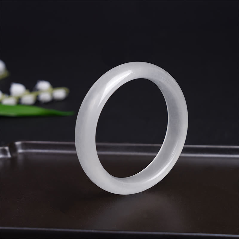 KarmaRipple's Authentic Golden Silk Jade Wealth Fortune Bracelet Bangle p2