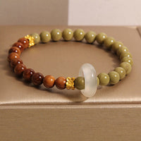KarmaRipple's Authentic Alashan Agate Kuka Seed Encourage Bracelet