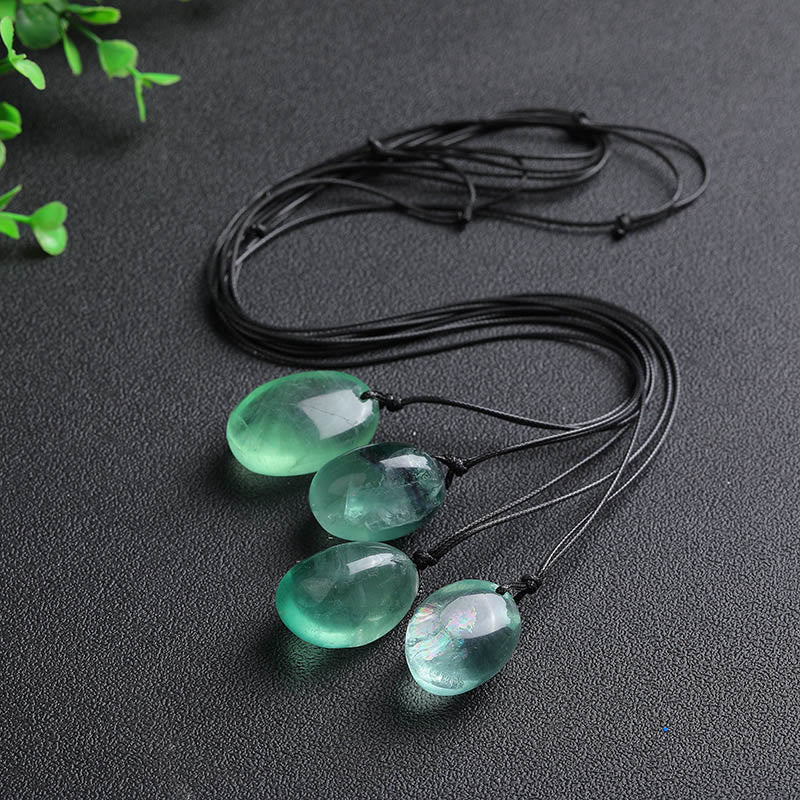 KarmaRipple's Green Fluorite Power Pendant Necklace p2
