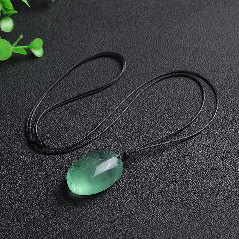 KarmaRipple's Green Fluorite Power Pendant Necklace p6