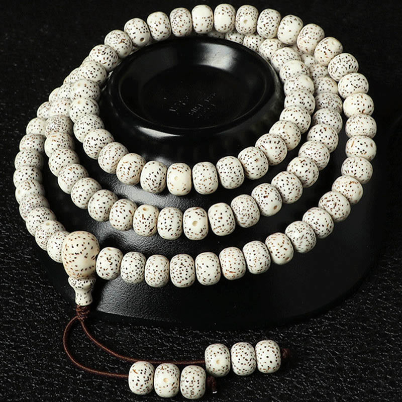 KarmaRipple's Tibetan Bodhi Seed Amber Agate Wealth Bracelet p10