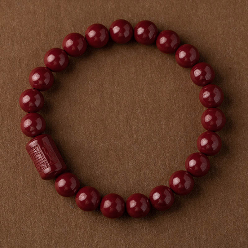 KarmaRipple's Authentic Cinnabar Heart Sutra Blessing Bracelet p17