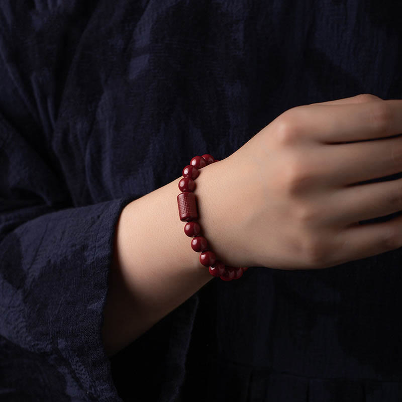 KarmaRipple's Authentic Cinnabar Heart Sutra Blessing Bracelet p8