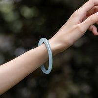 KarmaRipple's Authentic Aquamarine Serenity Bangle Bracelet