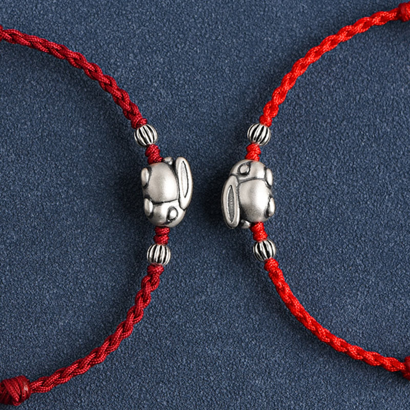 KarmaRipple's Handmade 999 Sterling Silver Rabbit Luck?Rope Bracelet Anklet p23
