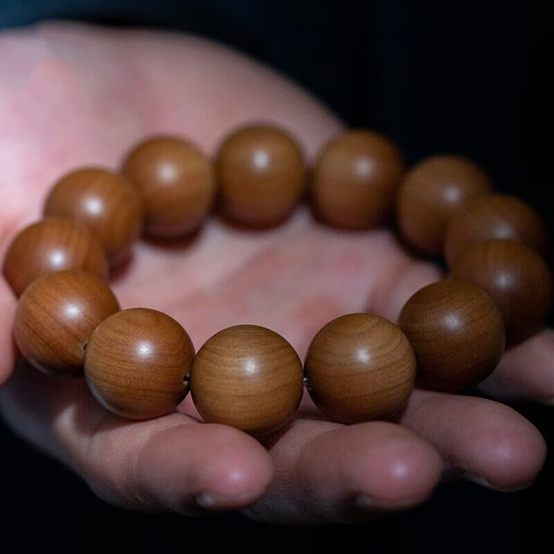 KarmaRipple's Mysore Sandalwood Wood Bead Balancing Mala Bracelet p6