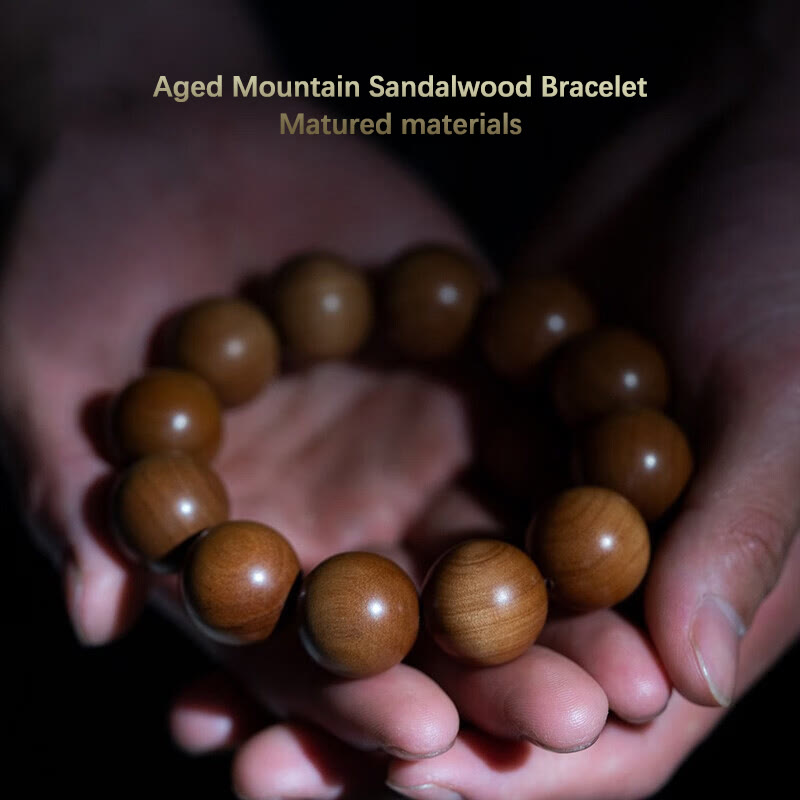 KarmaRipple's Mysore Sandalwood Wood Bead Balancing Mala Bracelet p3