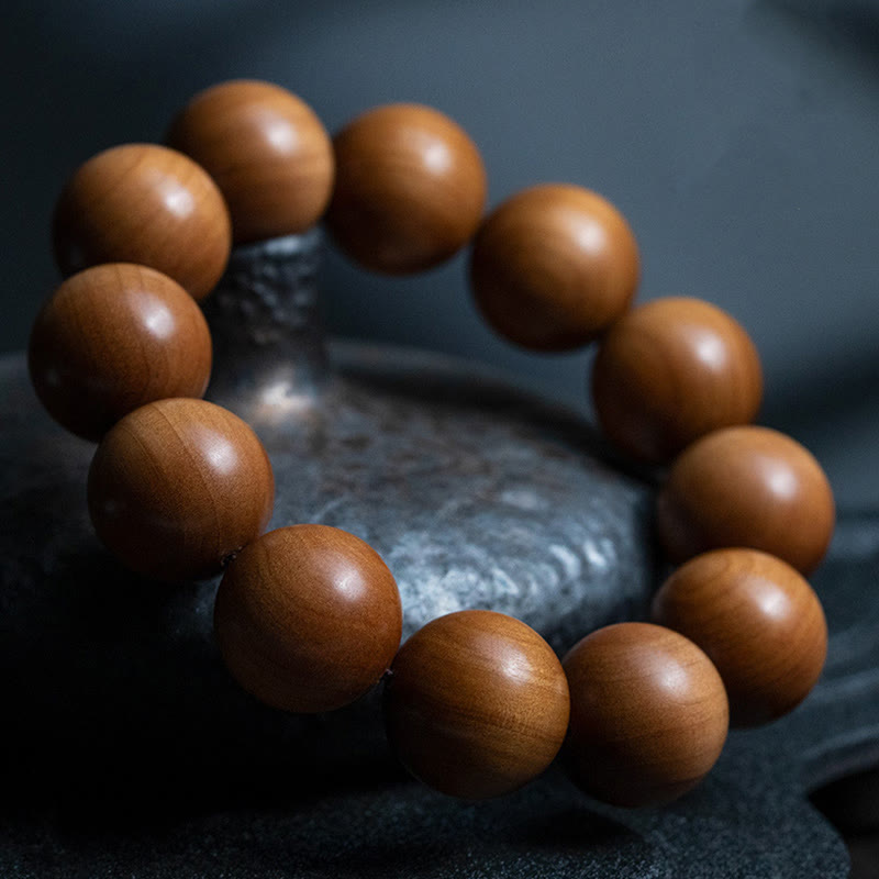 KarmaRipple's Mysore Sandalwood Wood Bead Balancing Mala Bracelet p14