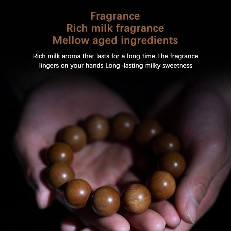 KarmaRipple's Mysore Sandalwood Wood Bead Balancing Mala Bracelet p11