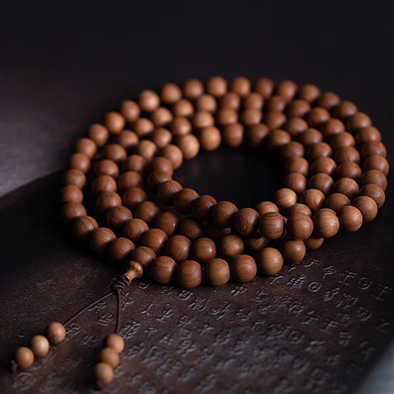 KarmaRipple's Mysore Sandalwood Wood Bead Balancing Mala Bracelet p28