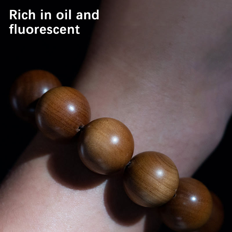 KarmaRipple's Mysore Sandalwood Wood Bead Balancing Mala Bracelet p12
