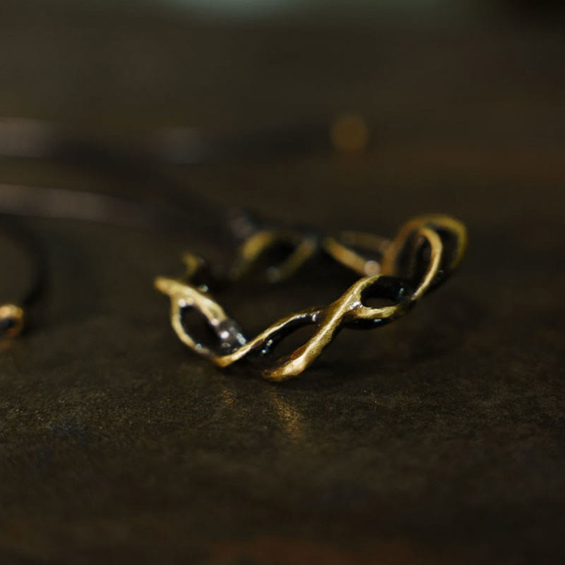 KarmaRipple's Vintage Bronze Brass Fortune Handmade Pendant Necklace p3