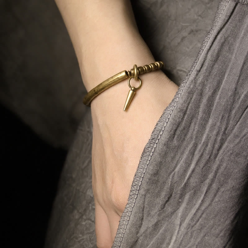 KarmaRipple's Bronze Brass Balance Wealth Simple Bracelet p4