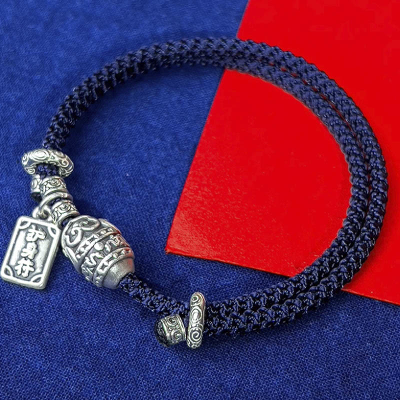 KarmaRipple's 925 Sterling Silver Elephant Safe And Well Amulet Talisman Strength Bracelet p15