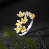 KarmaRipple's 925 Sterling Silver Osmanthus Fragrans Ring