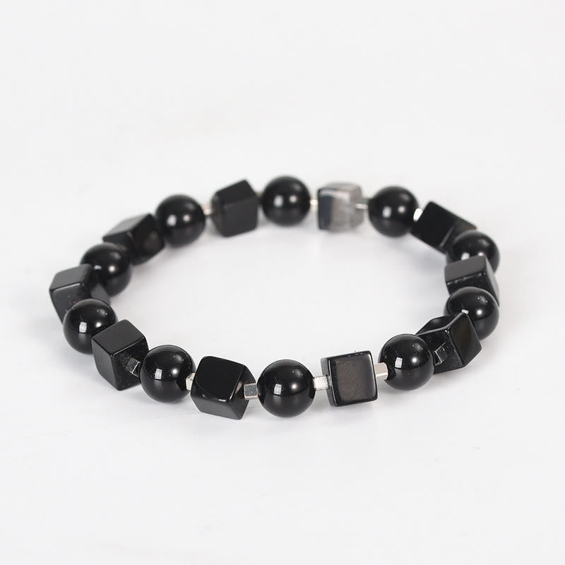 KarmaRipple's Various Crystals Black Obsidian Purification Bracelet p1