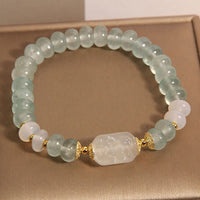 KarmaRipple's Aquamarine Jade Abacus Beadwork Serenity Bracelet