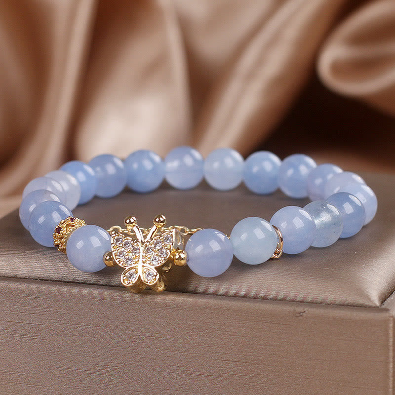 KarmaRipple's Aquamarine Butterfly Serenity Bracelet p5