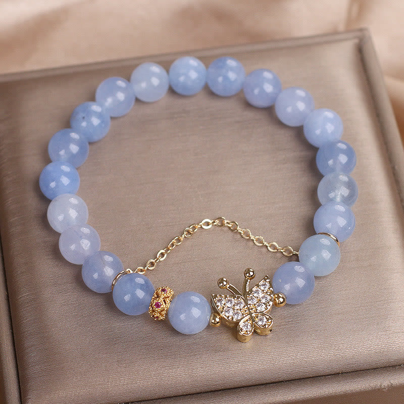 KarmaRipple's Aquamarine Butterfly Serenity Bracelet p3