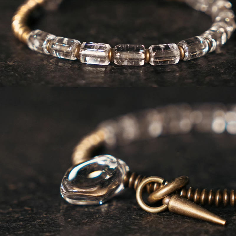 KarmaRipple's Bronze Ivory Gemstone Fortune Bracelet p4