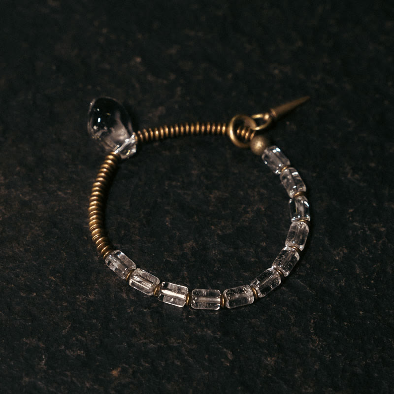 KarmaRipple's Bronze Ivory Gemstone Fortune Bracelet p5