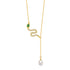Green-Eyed Snake Pearl Gold