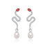 Red-Eyed Snake Pearl White Gold
