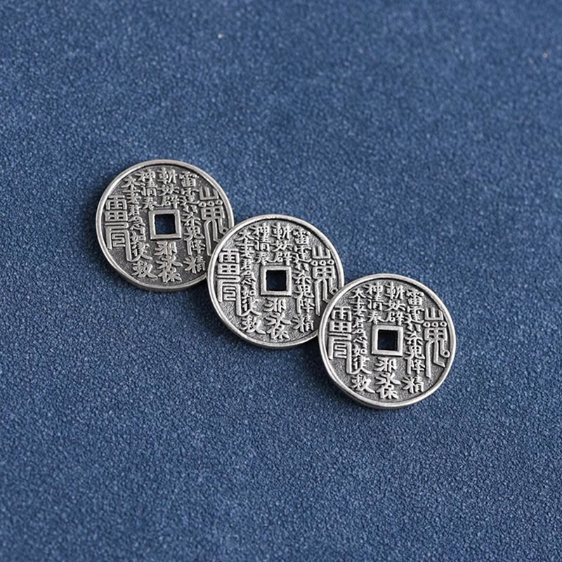 KarmaRipple's 925 Sterling Silver Coin Protection Woven Bracelet Anklet p9