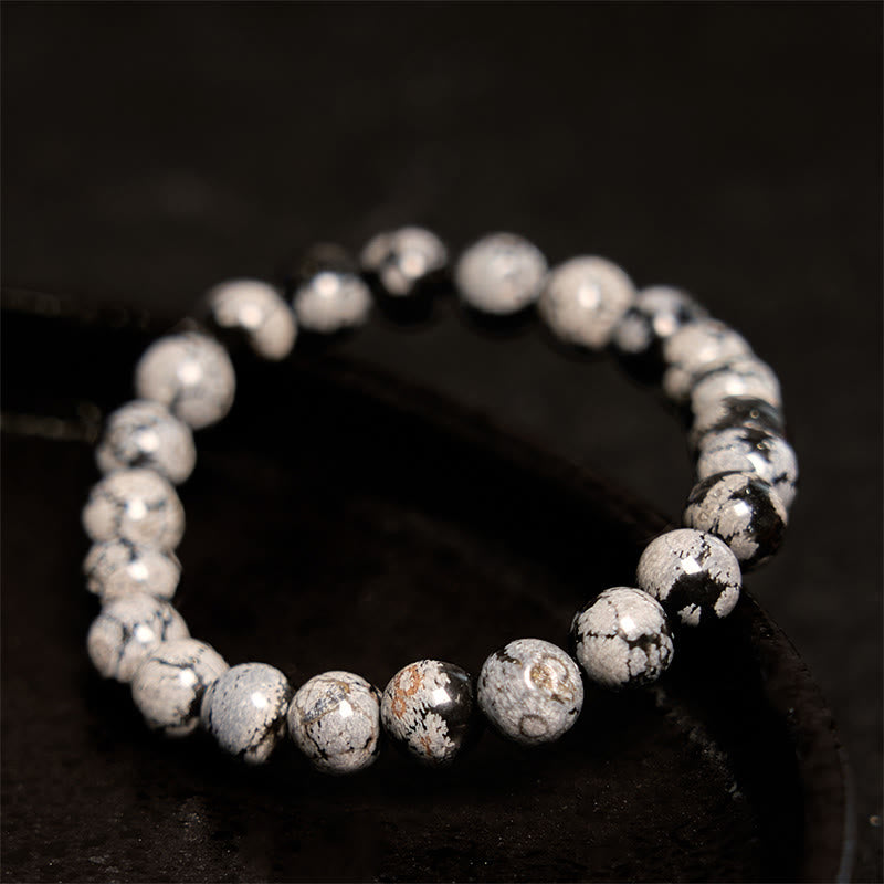 KarmaRipple's KarmaRipple Snowflake Obsidian Balance Bracelet p3