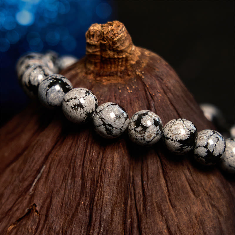 KarmaRipple's KarmaRipple Snowflake Obsidian Balance Bracelet p4
