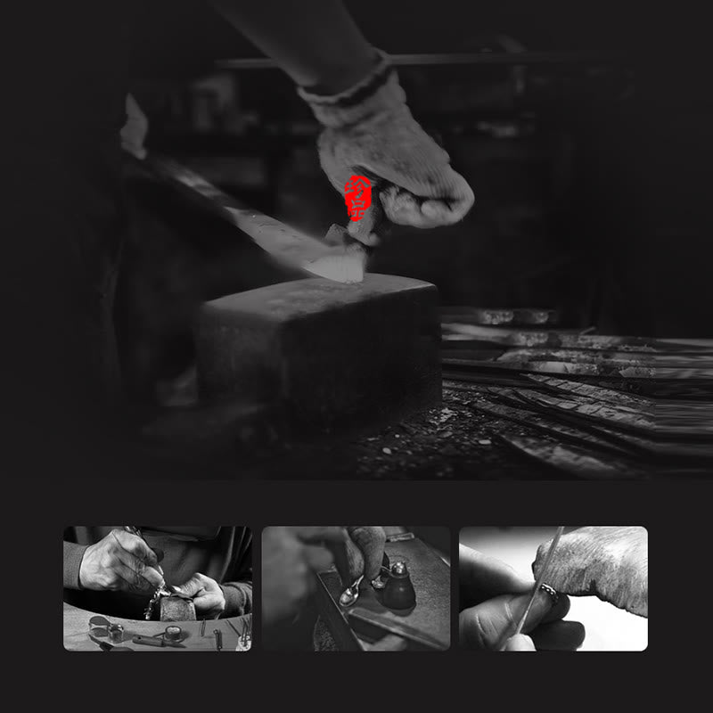 KarmaRipple's 925 Sterling Silver Om Mani Padme Hum Carved Design Creativity Metal Bracelet p18