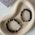 Black Obsidian Tiger's Eye 10mm Beads(Wrist Circumference: 17-18cm)