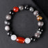 10mm Silver Sheen Obsidian Red Beads(Wrist Circumference: 16-17cm)